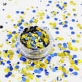 Mixed solvent resistant cunky glitter for nails